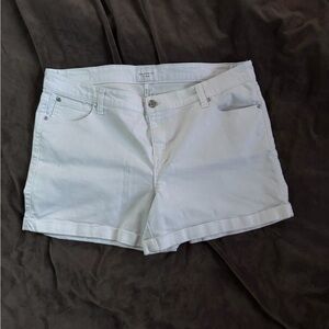 White Jean Shorts by Celebrity Pink
